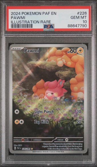 PSA 10 2024 POKEMON PAF EN-PALDEAN FATES ILLUSTRATION RARE #226 PAWMI